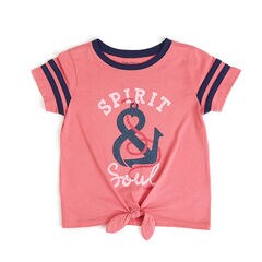 Toddler Girls' Spirit & Soul Short Sleeve T-Shirt (2T-4T),Pomegranate,large