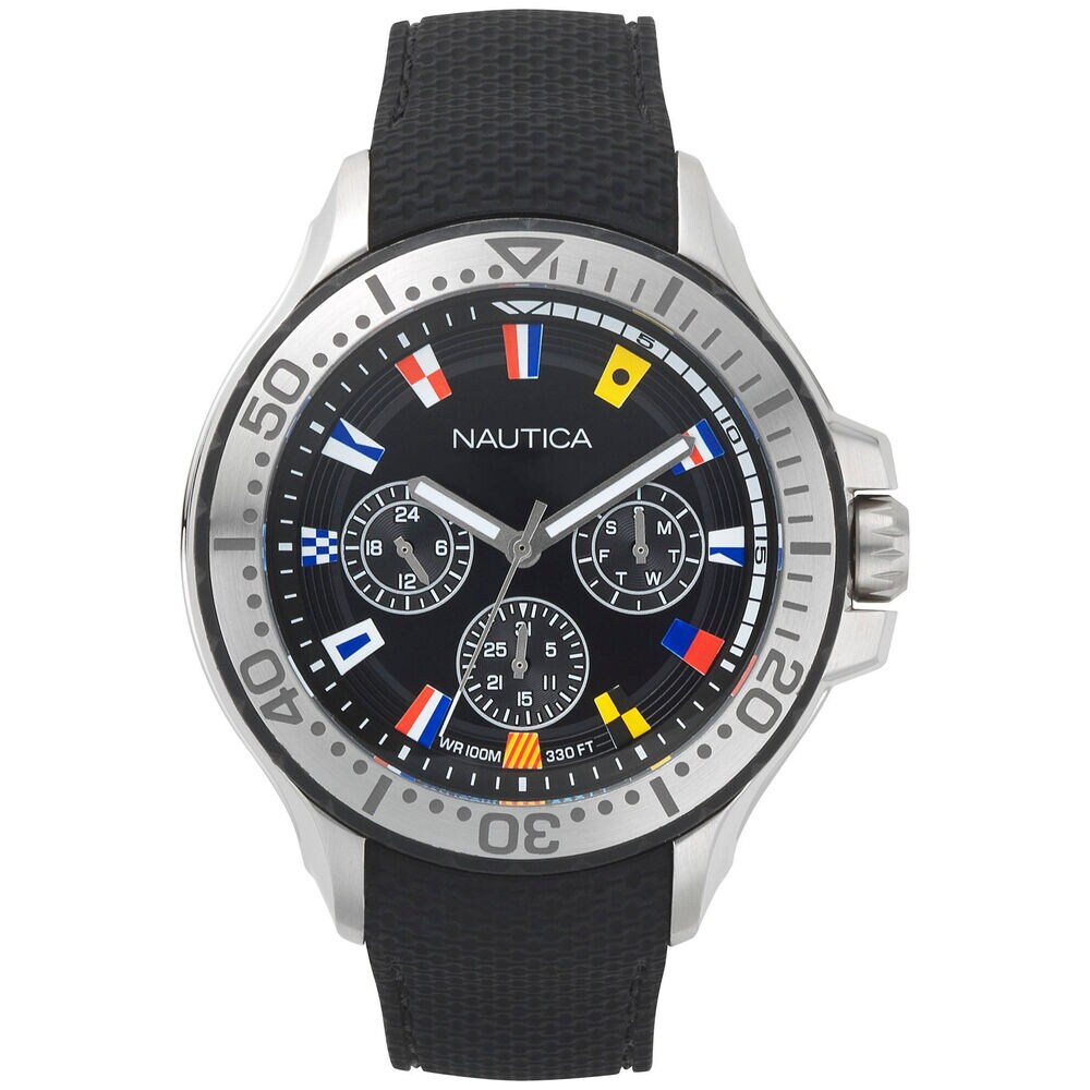 Auckland Multifunction Watch - Black,True Black,large
