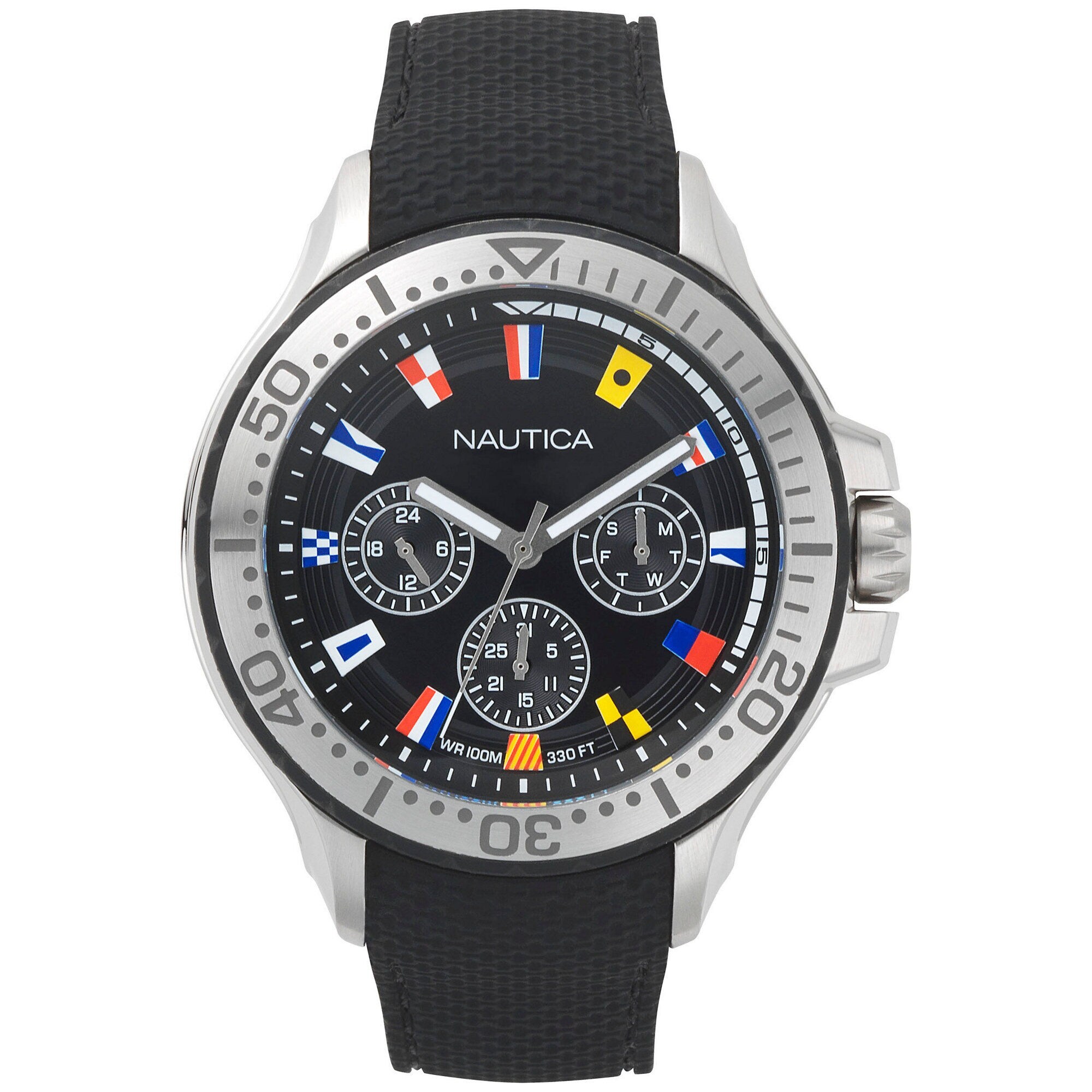 Auckland Multifunction Watch - Black,True Black,large