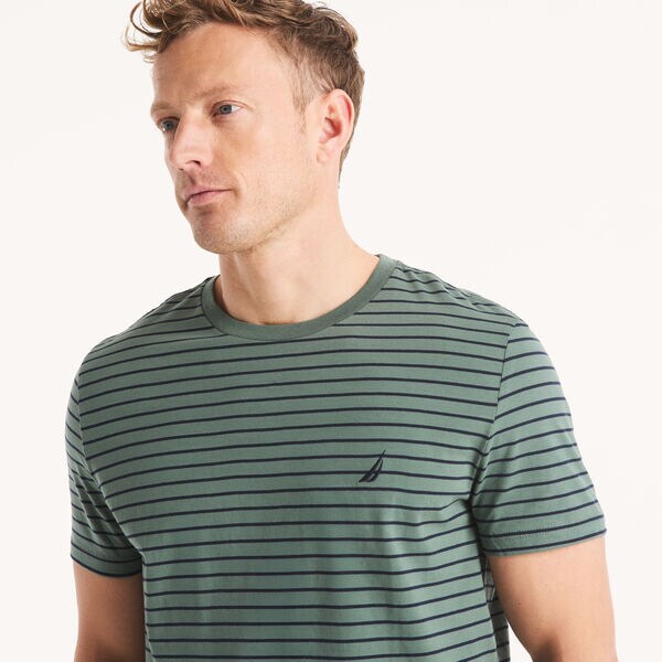 STRIPED CREWNECK T-SHIRT