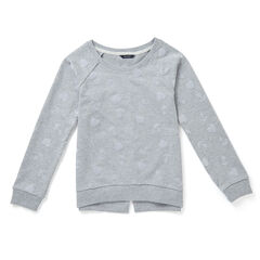 Toddler Girls' Anchor & Heart Sweatshirt (2T-3T),Grey Heather,large