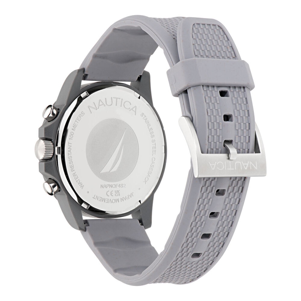 Nautica One Wheat Fiber Strap 3-Hand Watch,Pale Blue,large