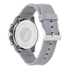 Nautica One Wheat Fiber Strap 3-Hand Watch,Pale Blue,large