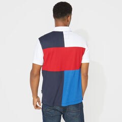 CLASSIC FIT COLORBLOCK POLO,Bright White,large