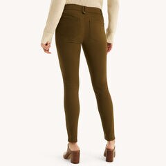 Mid-Rise Sateen Skinny Pant,Verdant Green,large