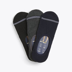 SHOE LINER SOCKS, 3-PACK,Black Onyx,large