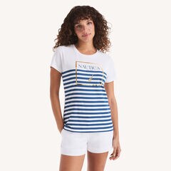 Foil Heritage Graphic T-Shirt,Bright White,large