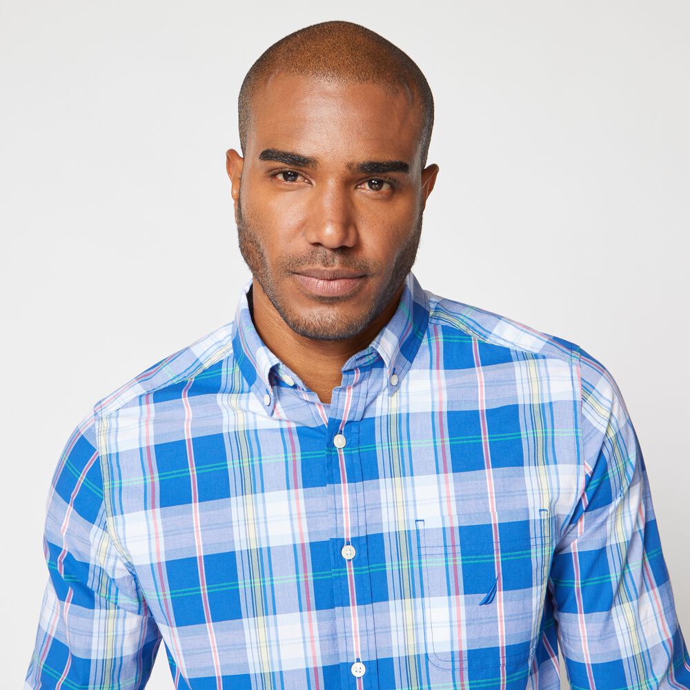 PLAID SHIRT,Windsurf Blue,large