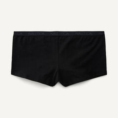 Stretch-Cotton Boyshort, 5-Pack,Black,large