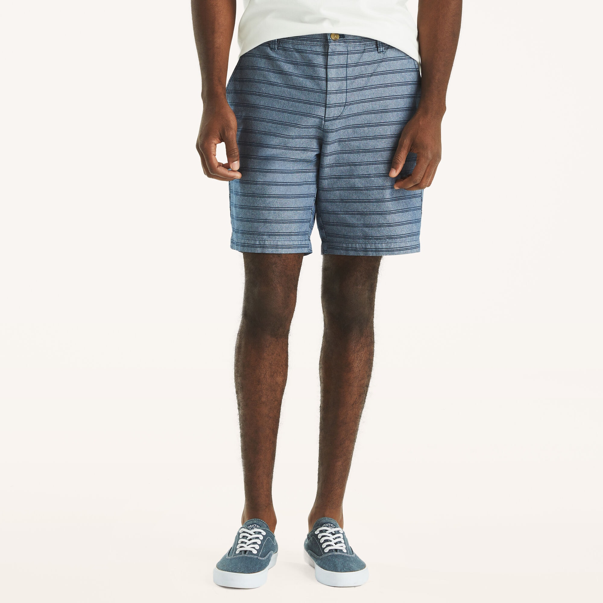 8.5" Chambray Deck Short,Estate Blue,large