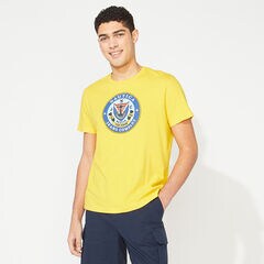 NAUTICA JEANS CO. GRAPHIC T-SHIRT,Soft Yellow,large
