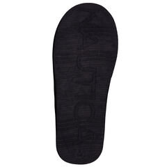 Faux-Fur-Lined Slipper,Black,large