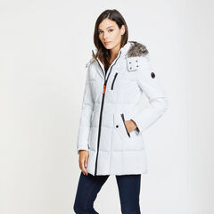 Hooded Active Parka,Bright White,large