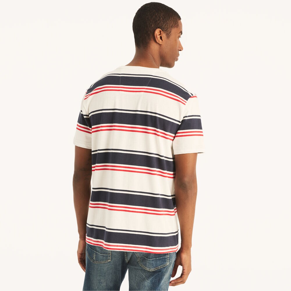 Striped T-Shirt,Sail White,large
