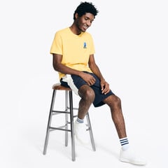 Sustainably Crafted N-83 Graphic T-Shirt,Soft Yellow,large