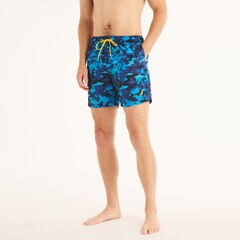 Shark Week x Nautica Sustainably Crafted 6" Camo Print Swim,Bright Cobalt,large