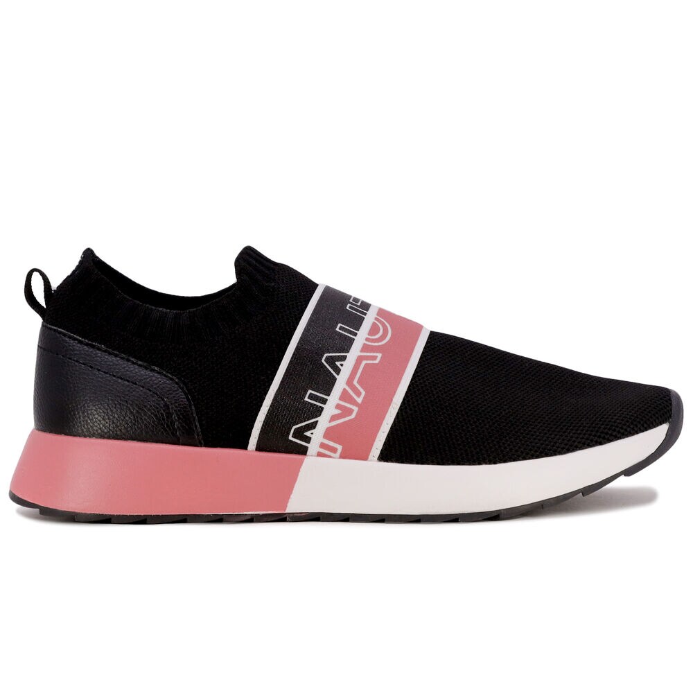 LOGO KNIT SNEAKER,True Black,large