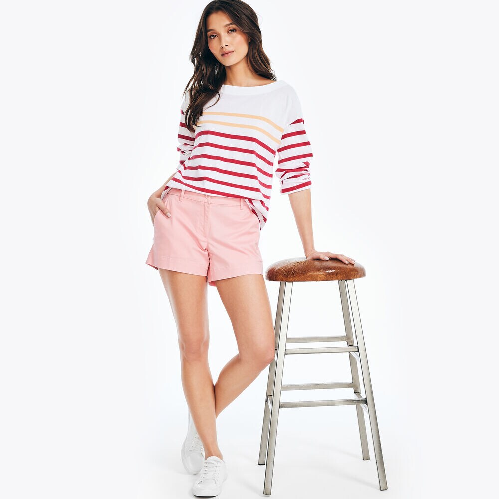 4" STRETCH-TWILL SHORT,Prism Pink,large