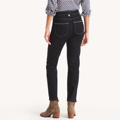 High-Rise Straight Denim,Ocean Depth Heather,large
