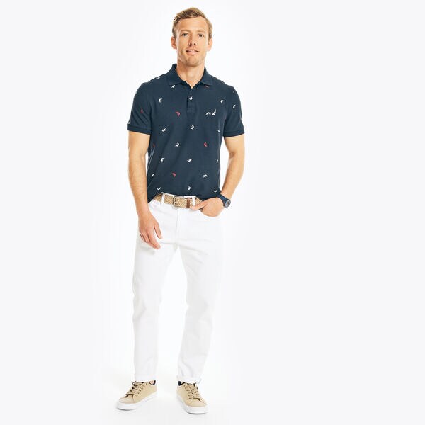 CLASSIC FIT PRINTED DECK POLO
