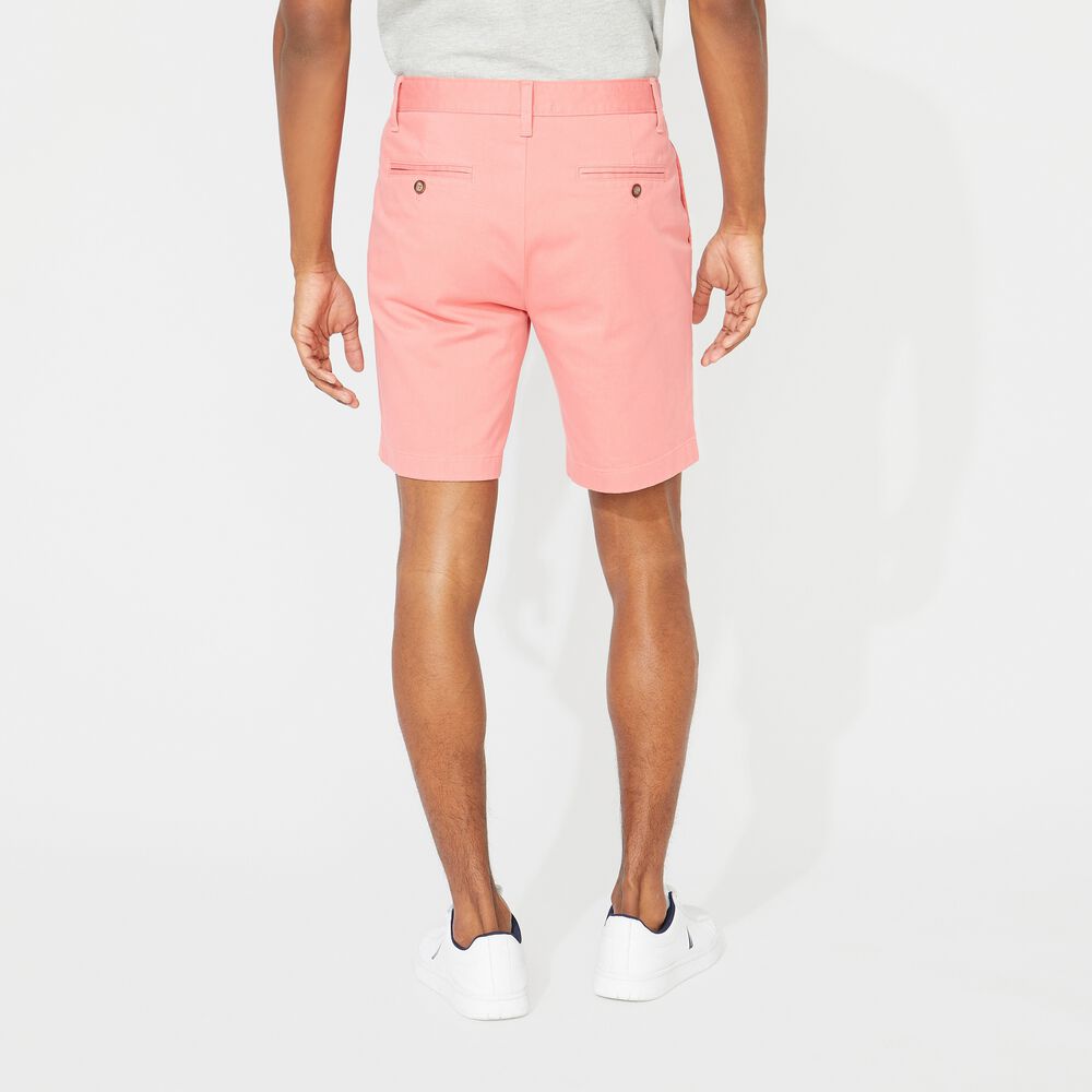 8" BIG & TALL CLASSIC FIT DECK SHORT,Pale Coral,large