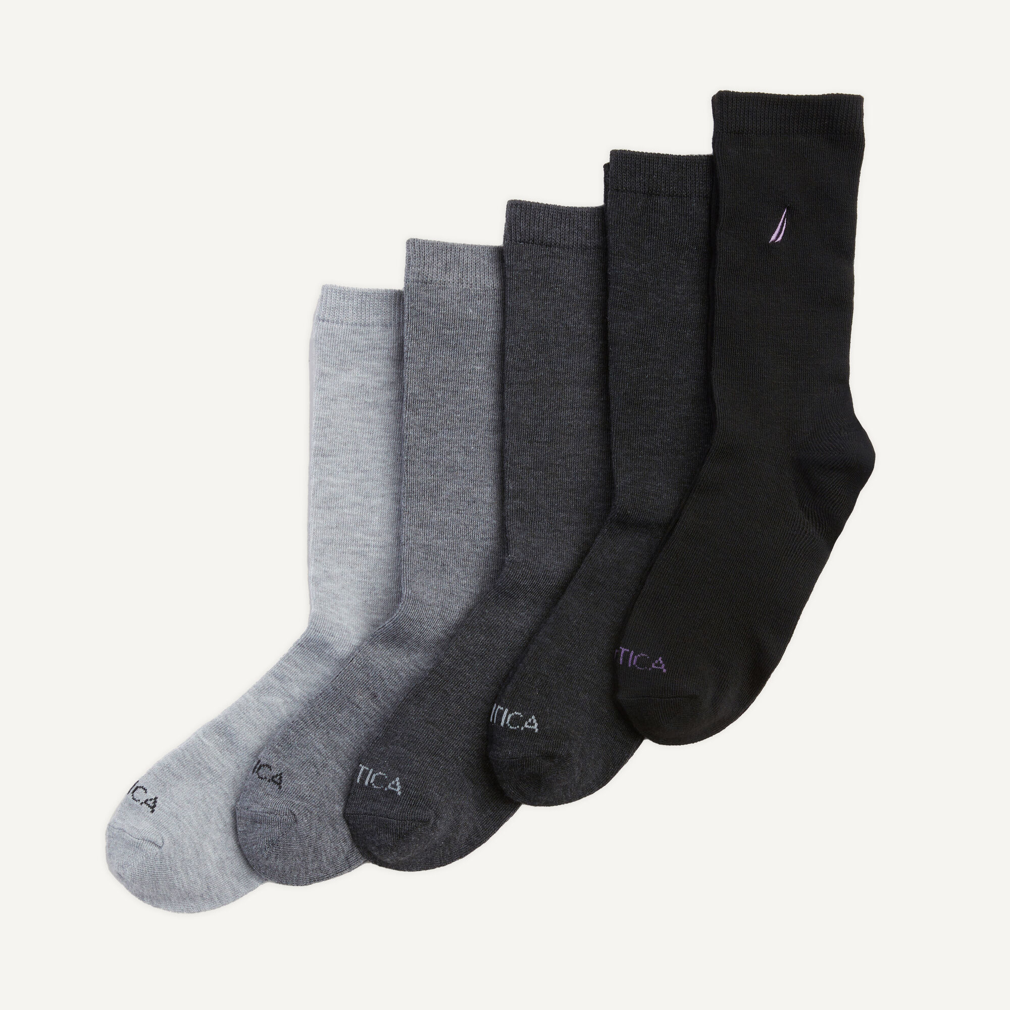 Crew Dress Socks, 5-Pack,Multi,large