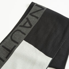 COLORBLOCK LOGO SCARF,True Black,large