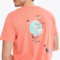 SURF WAVES GRAPHIC T-SHIRT,Sugar Coral,large