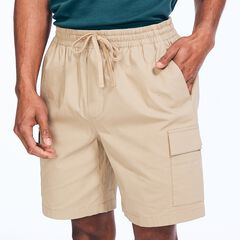 8" PULL-ON CARGO SHORT,Military Tan,large