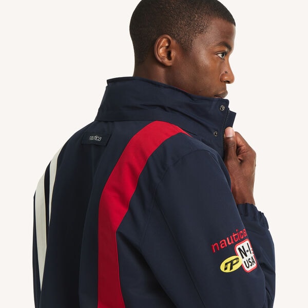 Vertical Stripe Sailing Jacket