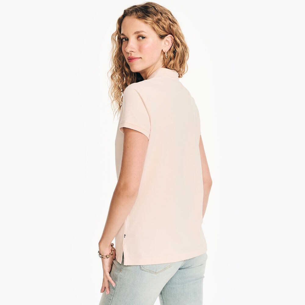 5-Button Polo,Pale Pink,large