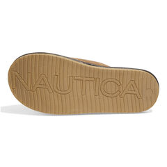 MICROSUEDE FAUX FUR LINED SLIPPERS,Military Tan,large
