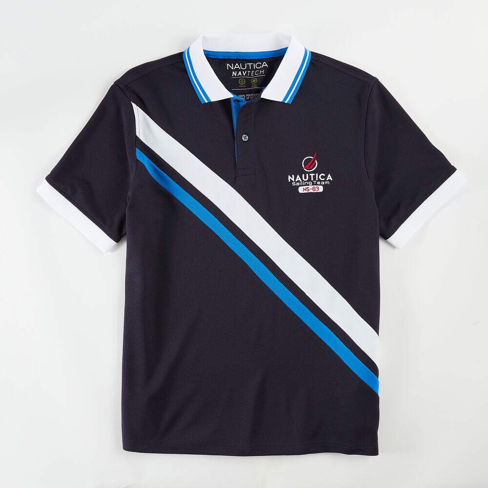 CLASSIC FIT PERFORMANCE NAVTECH SASH POLO,Navy,large