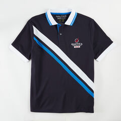 CLASSIC FIT PERFORMANCE NAVTECH SASH POLO,Navy,large