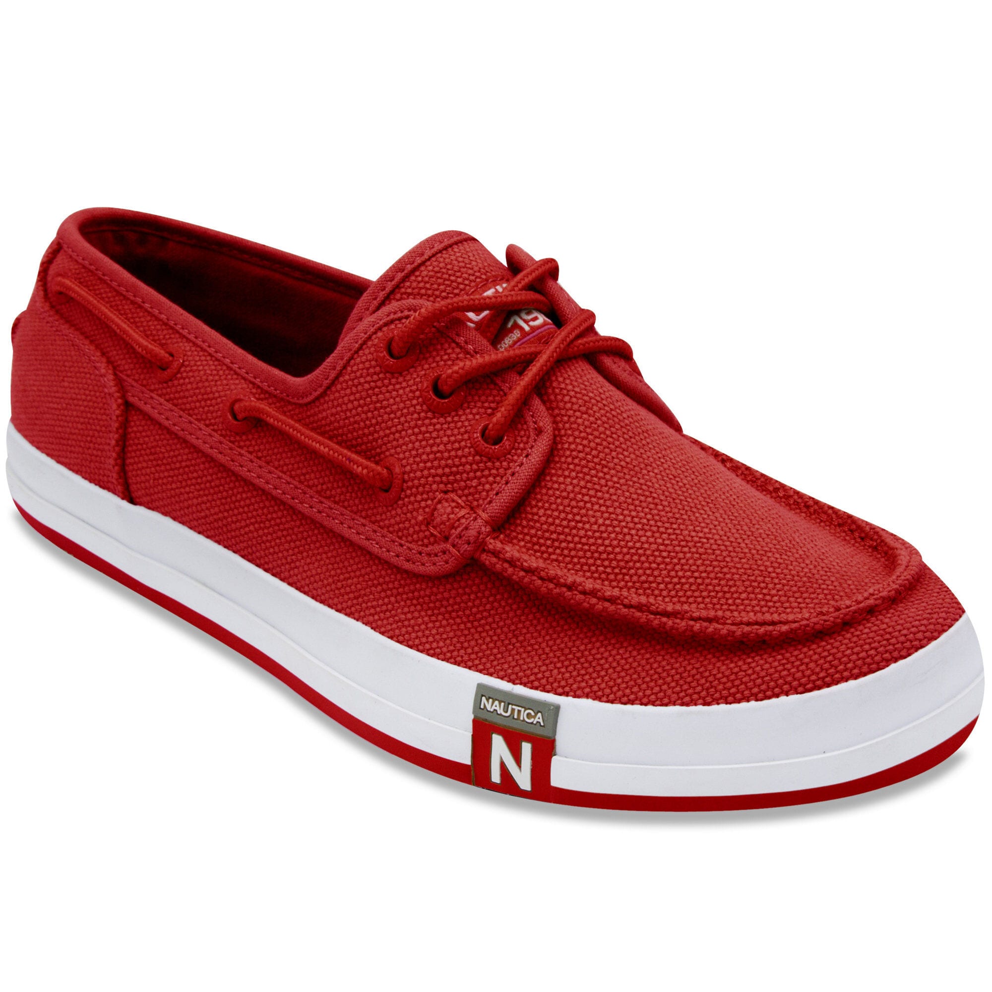 Spinnaker III Boat Shoes - Red & Orange,Nautica Red/Orange,large