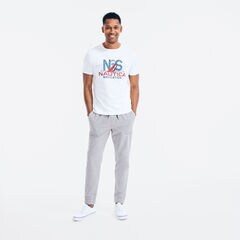 MAP NAVIGATION GRAPHIC T-SHIRT,Bright White,large