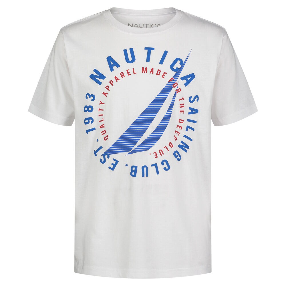 TODDLER BOYS' CIRCLE LOGO GRAPHIC T-SHIRT (2T-4T),Antique White Wash,large