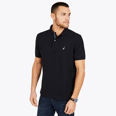 BIG & TALL CLASSIC FIT PERFORMANCE DECK POLO,True Black,large