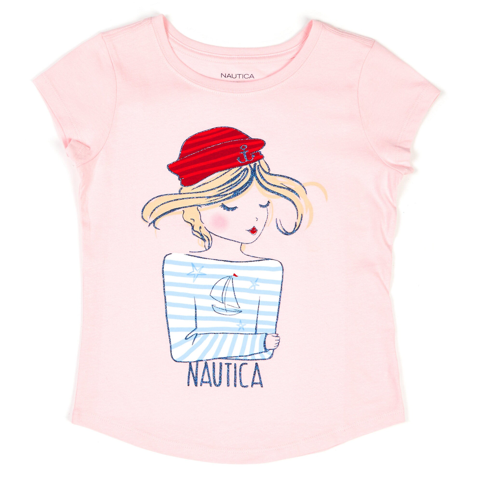 Toddler Girls' Sailor Girl Tee (2T-4T),Bow Burgundy,large