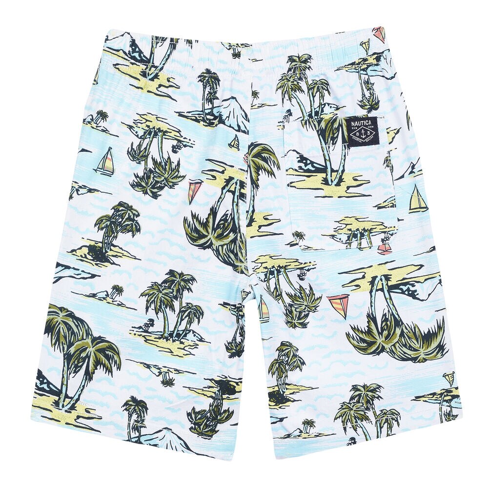 LITTLE BOYS' JASPER BEACH SCENE SHORT (4-7),Antique White Wash,large