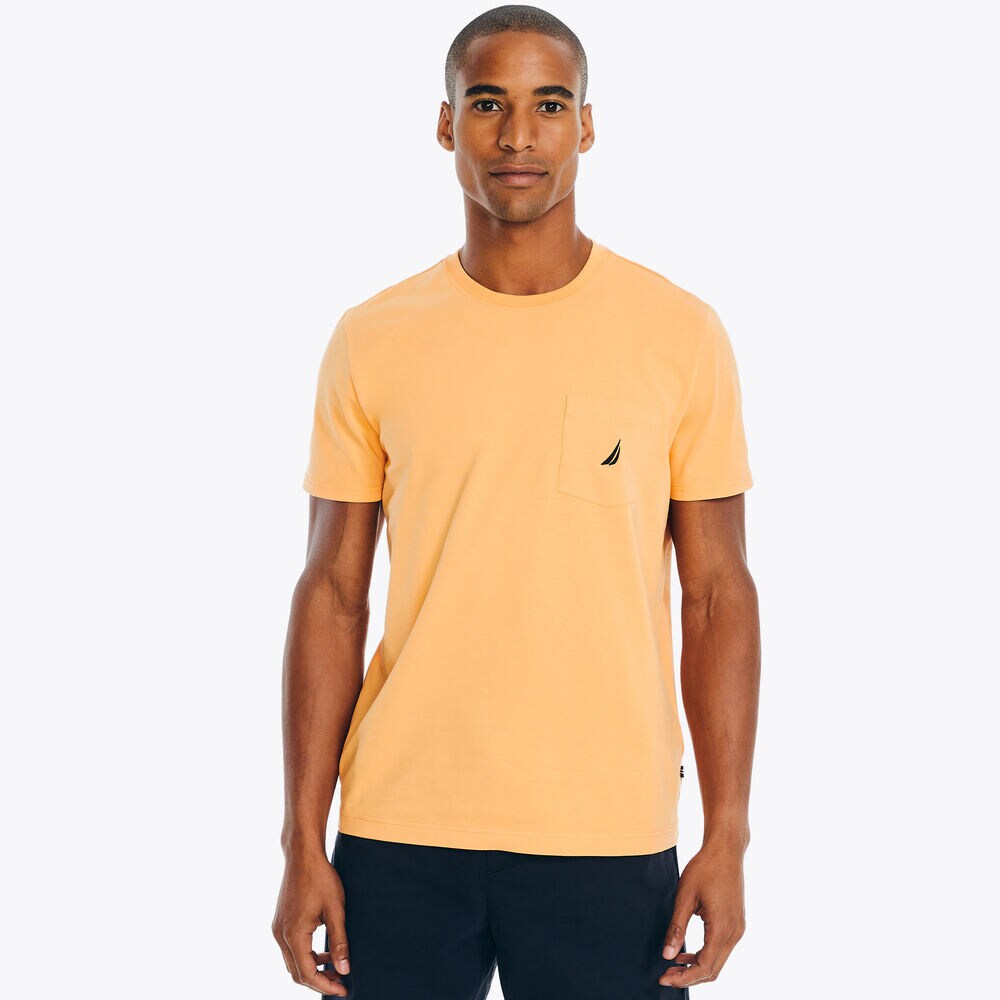 Deck Pocket T-Shirt,Fire Orange,large