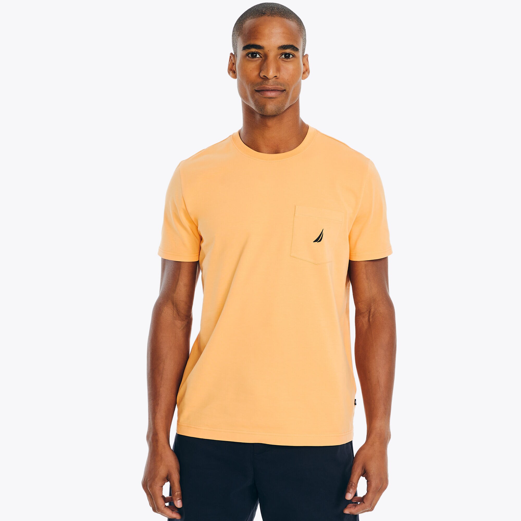 Deck Pocket T-Shirt,Fire Orange,large