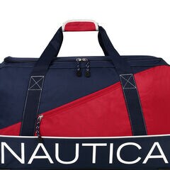Newton Creek 30" Wheeled Duffel Bag in Navy/Red,Navy,large