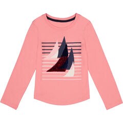 Little Girls’ Sail Graphic T-Shirt (4-6X),Deep Fuschia,large