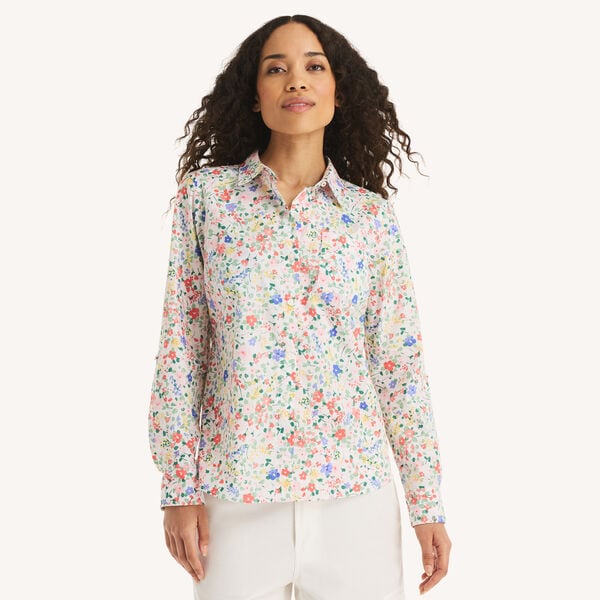 Printed Button-Up Shirt