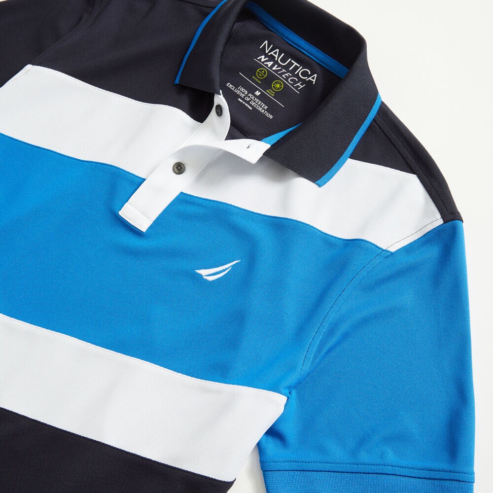 CLASSIC FIT COLORBLOCK POLO,Navy,large