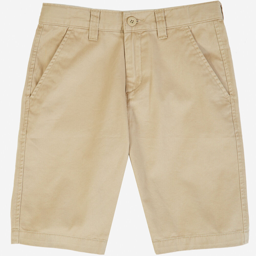  Boys' Flat Front Short (8-16),Driftwood Heather,large
