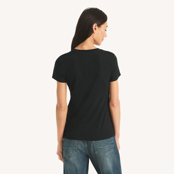 Rhinestone Logo Graphic T-Shirt