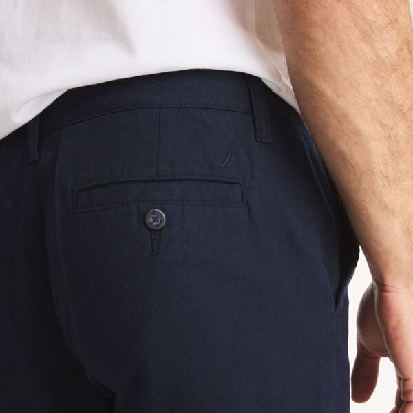 Flat Front Linen Deck Pant