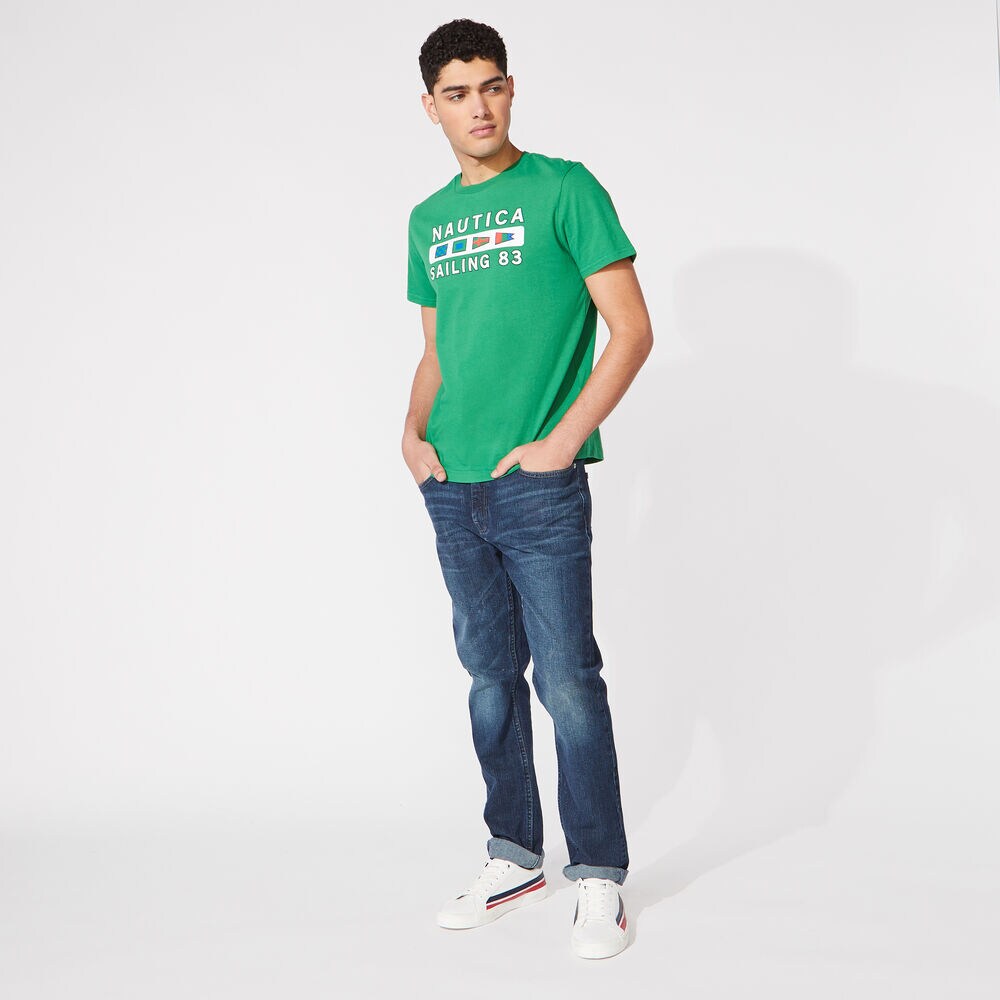 SAILING GRAPHIC T-SHIRT,Cosmic Fern,large